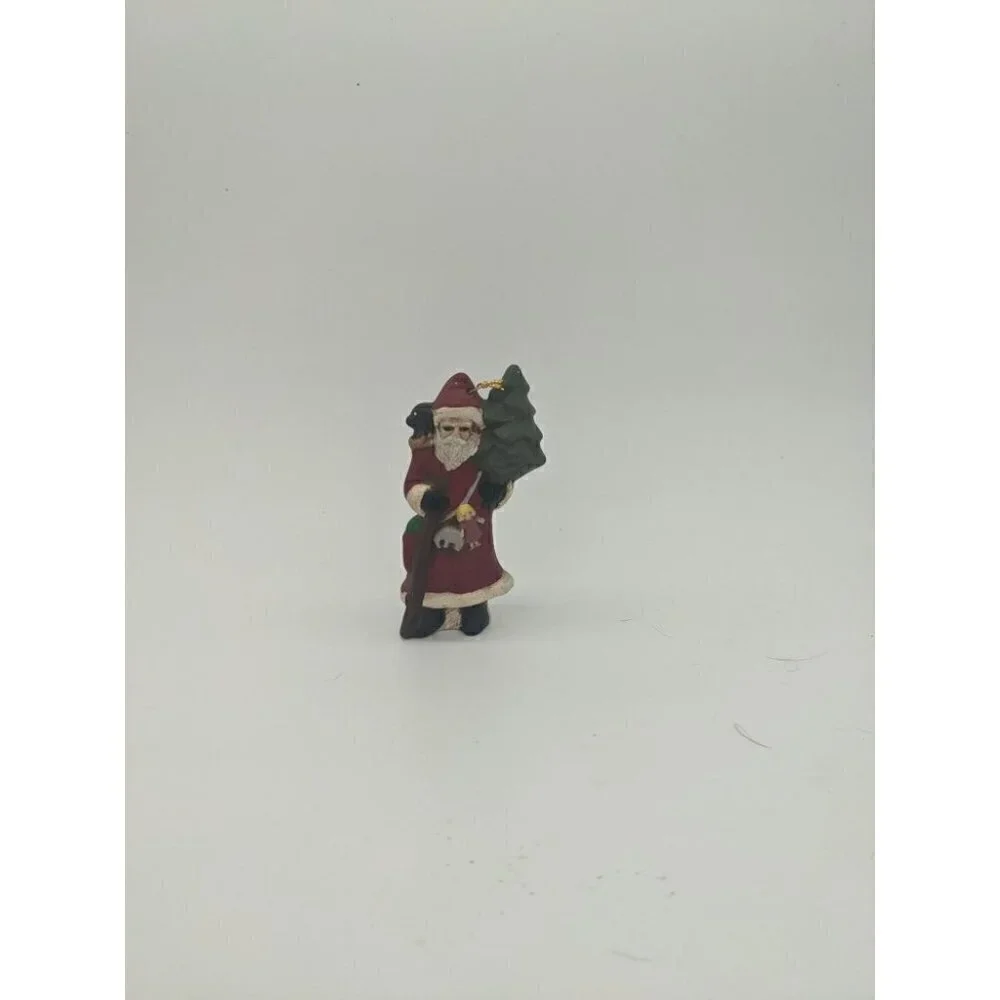 13 PC Lot Of Hand Painted Porcelain Christmas Ornaments.